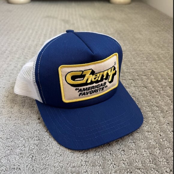 Cherry Los Angeles - America's Favorite Logo-Appliquéd Twill and Mesh Trucker - Picture 1 of 4